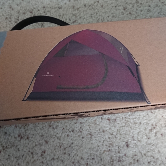 New - Adventrek 2 Person Dome Tent With Expandable Carry Case Camping Outdoors - Picture 5 of 6